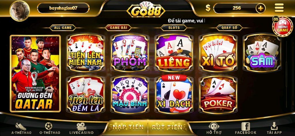 Game bài đổi thưởng Go88